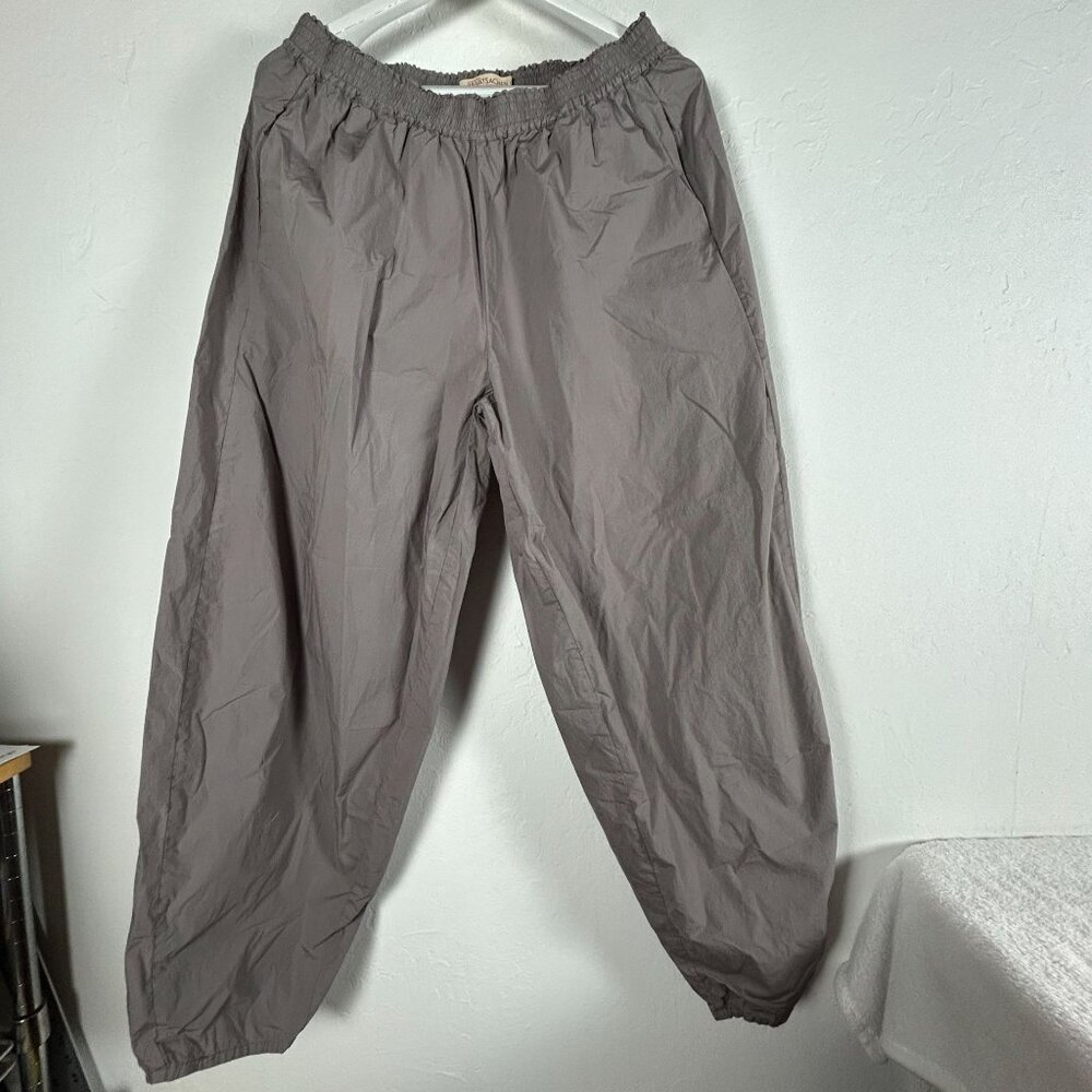 Privatsachen Womens Botanicals Gray Cotton Casual Pants Size 2 Elastic Waist New